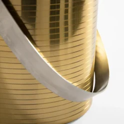 Wiaderko do lodu złote 15x15 cm