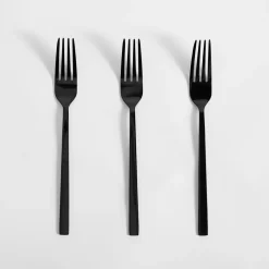 Widelec PIANO SHINY BLACK kpl. 3 sztuk