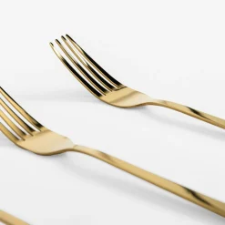 Widelec SHINY GOLD PIANO, kpl 3szt.