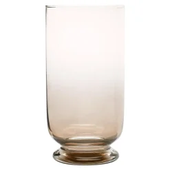 Świecznik szklany PLAMA OMBRE topaz 23 cm