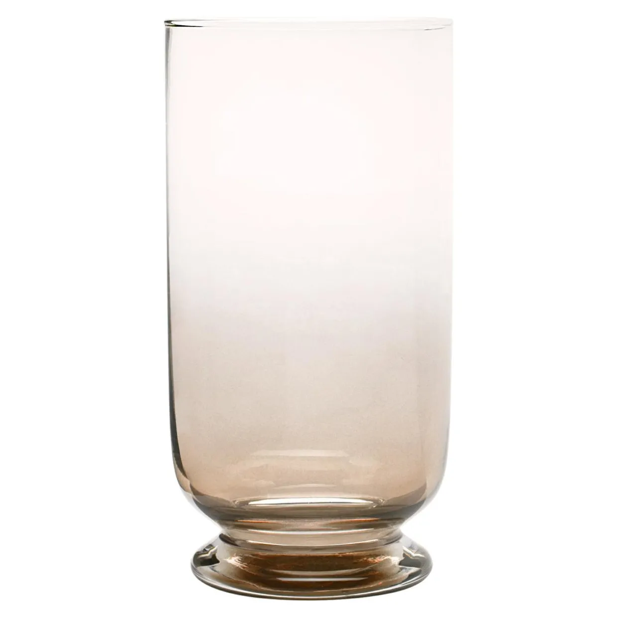 Świecznik szklany PLAMA OMBRE topaz 23 cm