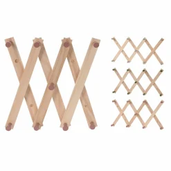 Wieszak drewniany do przedpokoju 12,5x31,5 cm MIX