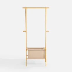 Wieszak drewniany z koszem PAG