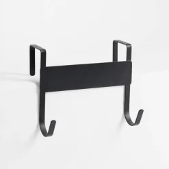 Wieszak na drzwi czarny 12x7,5x10,5 cm