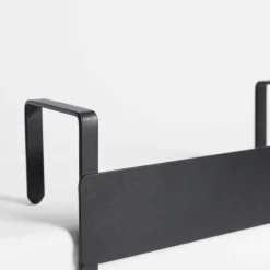 Wieszak na drzwi czarny 12x7,5x10,5 cm