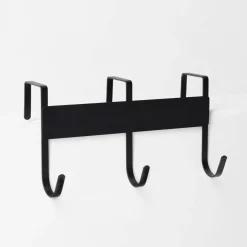 Wieszak na drzwi czarny 18x7,5x10 cm