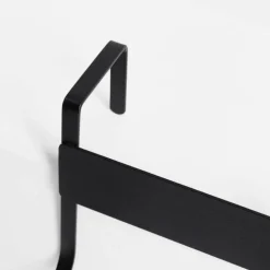 Wieszak na drzwi czarny 18x7,5x10 cm