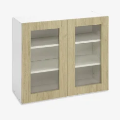 Witryna BASIC PLUS BP/G80W sand barbera oak