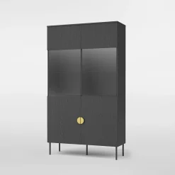 Witryna do salonu czarna MOND