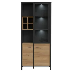 Witryna industrialna z otwartymi półkami HIGH ROCK