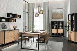 Witryna industrialna z otwartymi półkami HIGH ROCK