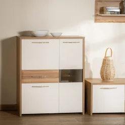 Witryna niska z oświetleniem GALA wysoki połysk