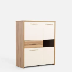 Witryna niska z oświetleniem GALA wysoki połysk