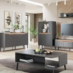 Witryna niska z oświetleniem MODENA