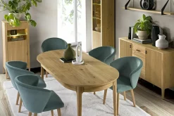 Witryna niska z ryflowaniem i oświetleniem NAVARRA prawa