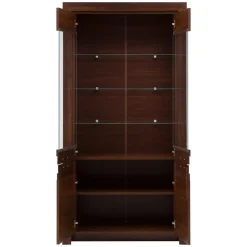 Witryna wysoka ciemny brąz PARIS