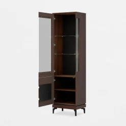 Witryna z czarnym dekorem VERO lewa