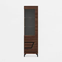 Witryna z czarnym dekorem VERO prawa