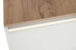 Witryna z oświetleniem BASIC PLUS BP/G60W/WL dąb craft złoty