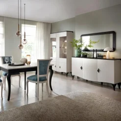 Witryna z oświetleniem MADERA lewa