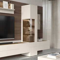 Witryna z oświetleniem nowoczesna SKY45