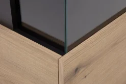 Witryna z szarym dekorem CORTE lewa