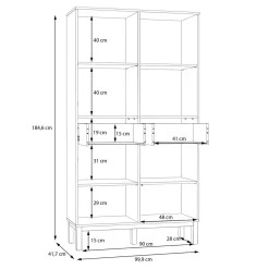 Witryna z szufladami PENKRIDGE