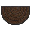 Wycieraczka półokrągła brązowa 40x60 cm