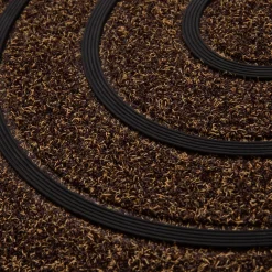 Wycieraczka półokrągła brązowa 40x60 cm