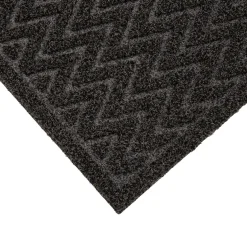 Wycieraczka szara zygzak 45x75 cm