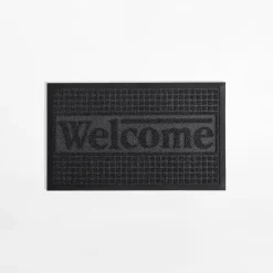 Wycieraczka Welcome, ciemnoszara, 45x75 cm