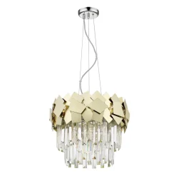 Żyrandol złoty QUASAR 41 cm