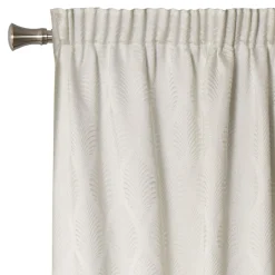 Zasłona żakardowa na taśmie jasnobeżowa FAVAR 140x260 cm