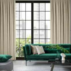 Zasłona do salonu beżowa MADLEN 140x300 cm