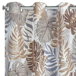 Zasłona do salonu brązowa-złota KATE 140x250 cm