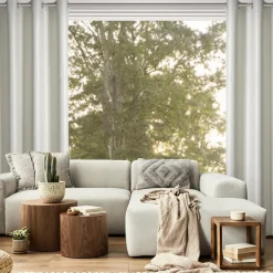 Zasłona do salonu kremowa SELINA 140x250 cm