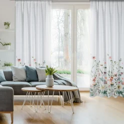 Zasłona do salonu w polne kwiaty DOLLY 140x270 cm