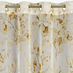 Zasłona na przelotkach beżowo-złota AVA 140x250 cm
