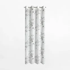 Zasłona na przelotkach biało-srebrna SERMA 140x250 cm