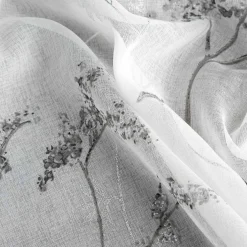 Zasłona na przelotkach biało-srebrna SERMA 140x250 cm