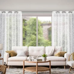 Zasłona na przelotkach biała HOLLY 140x250 cm