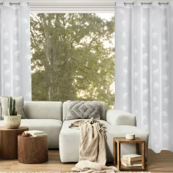 Zasłona na przelotkach biala JESSI 140x260 cm