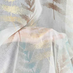 Zasłona na przelotkach biało-niebieska RUTI 140x250 cm