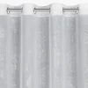 Zasłona na przelotkach biało-srebrna SAGI 140x250 cm