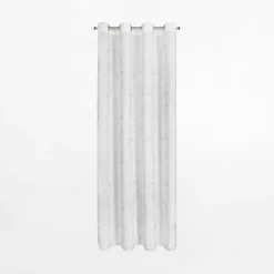 Zasłona na przelotkach biało-srebrna EMILI 140x250 cm