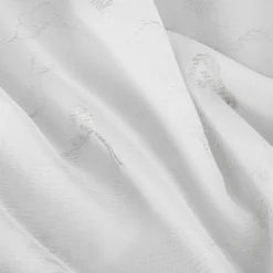 Zasłona na przelotkach biało-srebrna EMILI 140x250 cm