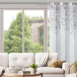 Zasłona na przelotkach biało-beżowa ANA 140x250 cm