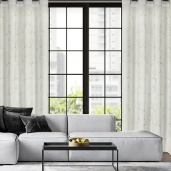 Zasłona na przelotkach ecru EMILI 140x250 cm