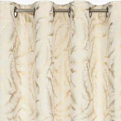 Zasłona na przelotkach kremowa MILENA 140x250 cm