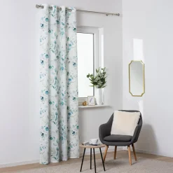 Zasłona na przelotkach niebiesko-biała ALPINA 140x260 cm